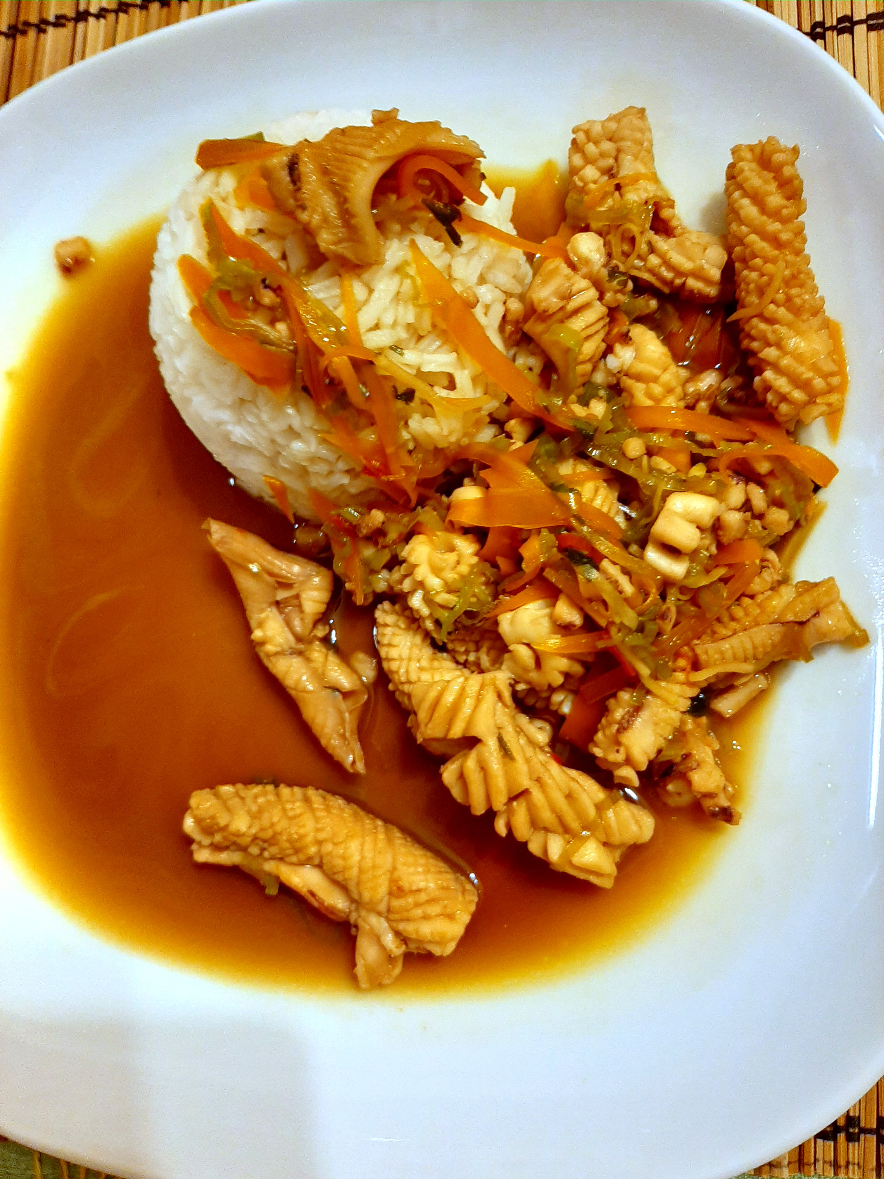 Kalamari szechuan stile